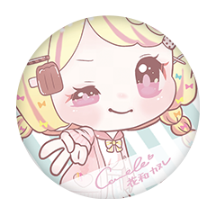 花和カヌレ 缶バッジ57mm