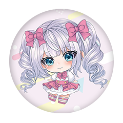 花梛円萌桃 缶バッジ57mm