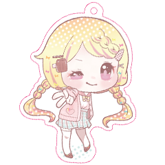 花和カヌレ アクリルキーホルダー