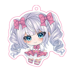 花梛円萌桃 アクリルキーホルダー
