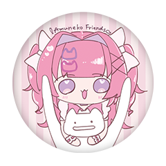 桃猫あむ 缶バッジ57mm
