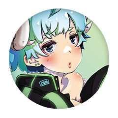 芽里乃おら 缶バッジ57mm