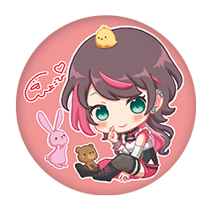 兎熊ひよこ 缶バッジ57mm