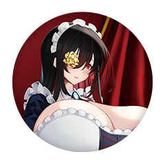 黒紫館幽火 缶バッジ57mm