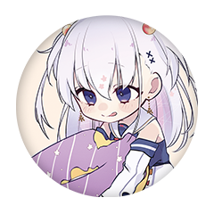 純白こゆき 缶バッジ57mm