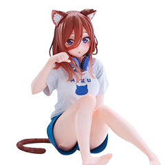五等分の花嫁∬ Desktop Cute フィギュア 中野三玖~描き下ろしCat room wear ver.~