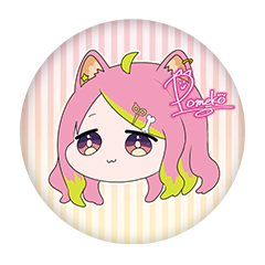 犬見ぽめこ 缶バッジ57mm