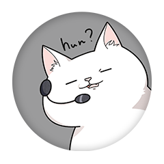 まけないねこ 缶バッジ57mm