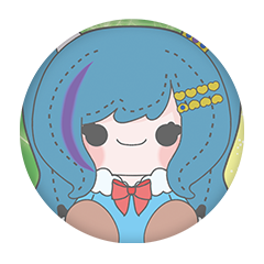 羽夜希 愛瑠 缶バッジ57mm