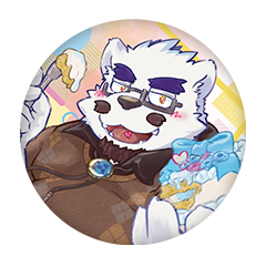 氷室田熊 缶バッジ57mm