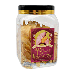 訳あり国産芋けんぴ＆おさつチップス角ポット